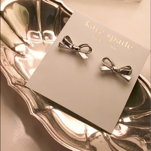 Kate Spade ♠️ Silver Bow Earrings